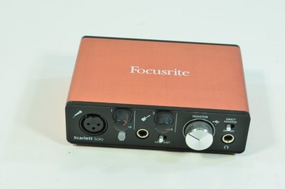 Focusrite Scarlett Solo 2nd Gen 2 Channel USB Audio Interface Red FFFA001149-03
