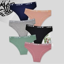 Ladies Bikini Briefs Panties Womens Cotton Knickers Underwear 6 Pack Breathable