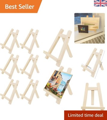 Elegante 8 Stück Mini Tischstaffeleien 15x20cm - Unterstützung für Kunst und Handwerk
