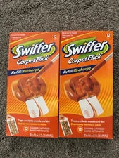2 New In Box Swiffer Carpet Flick 12 Count Cleaning Cartridges