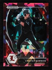 2021 Panini Prizm Draft Picks Burgundy Cracked Ice 20/23 Cooper Bowman 11pj