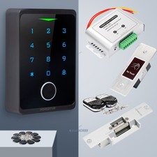 HOMSECUR Weatherproof WIFI Fingerprint RFID Access Control Set Lock APP Unlock