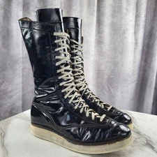 Vintage Leather Pro Wrestling Boots Men's Size 11