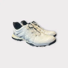 Adidas Adipower BOA Boost Golf Shoes Soft Spikes Mens Size 10 White/Grey F33648
