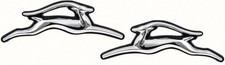 1970-72 Impala Interior Door Panel Emblems Pair