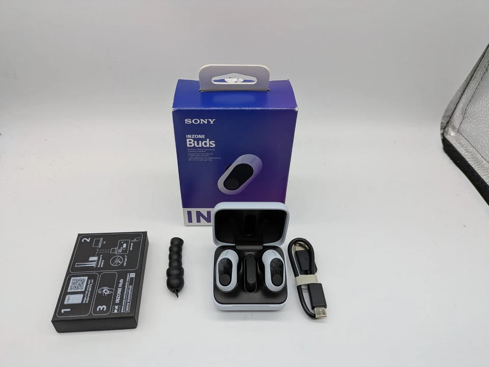 SONY In-Ear Kopfhörer Inzone Buds Gaming Headset Funk Wireless Weiß B-WARE - Bild 3 von 4