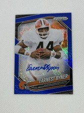 Earnest Byner - 2025 Panini Prizm - Blue Shimmer Autograph /25