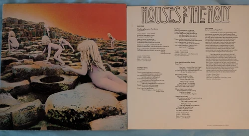 Led Zeppelin Houses of Holy cover and record sleeve only! No record 1973