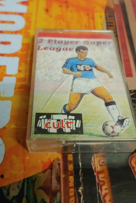2 Player Super League (Cult 1988) Commodore 64 (Tape, Box, Manual) 8-bit works