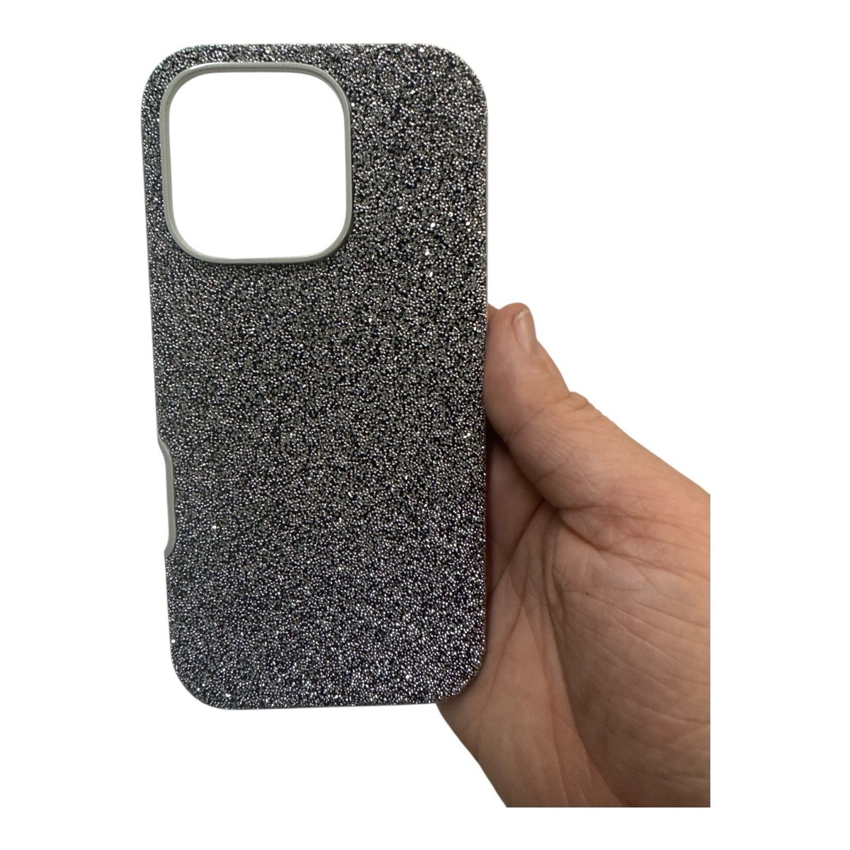 Swarovski Smartphone Case High for iPhone 16 pro Crystals Silver