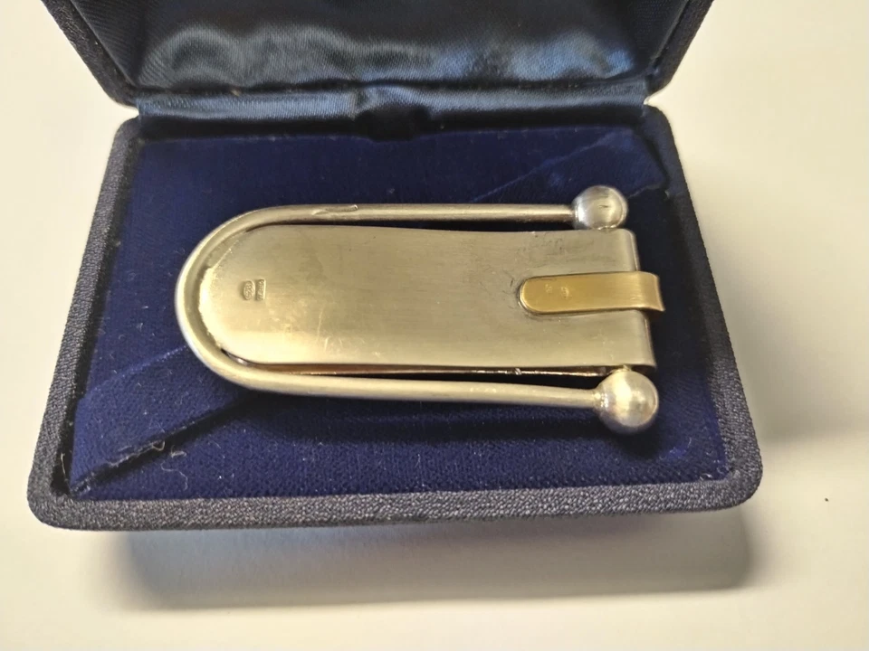 Importante Fermsoldi In Argento E Oro 18 K - Immagine 3 di 4