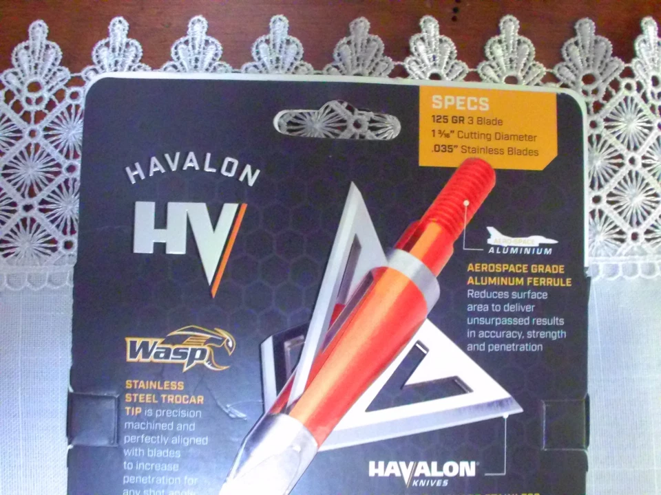 Wasp Archery-Havalon HV-125 Gr. 3 Blade Broadheads NIB - Image 4 of 4