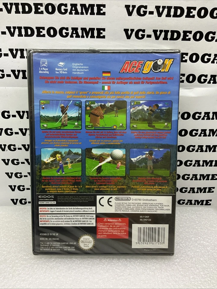 ACE GOLF - NNINTENDO GAMECUBE - NUEVO SELLADO NUEVO SELLADO PAL VERSIÓN CUBO DE JUEGO - Imagen 2 de 4