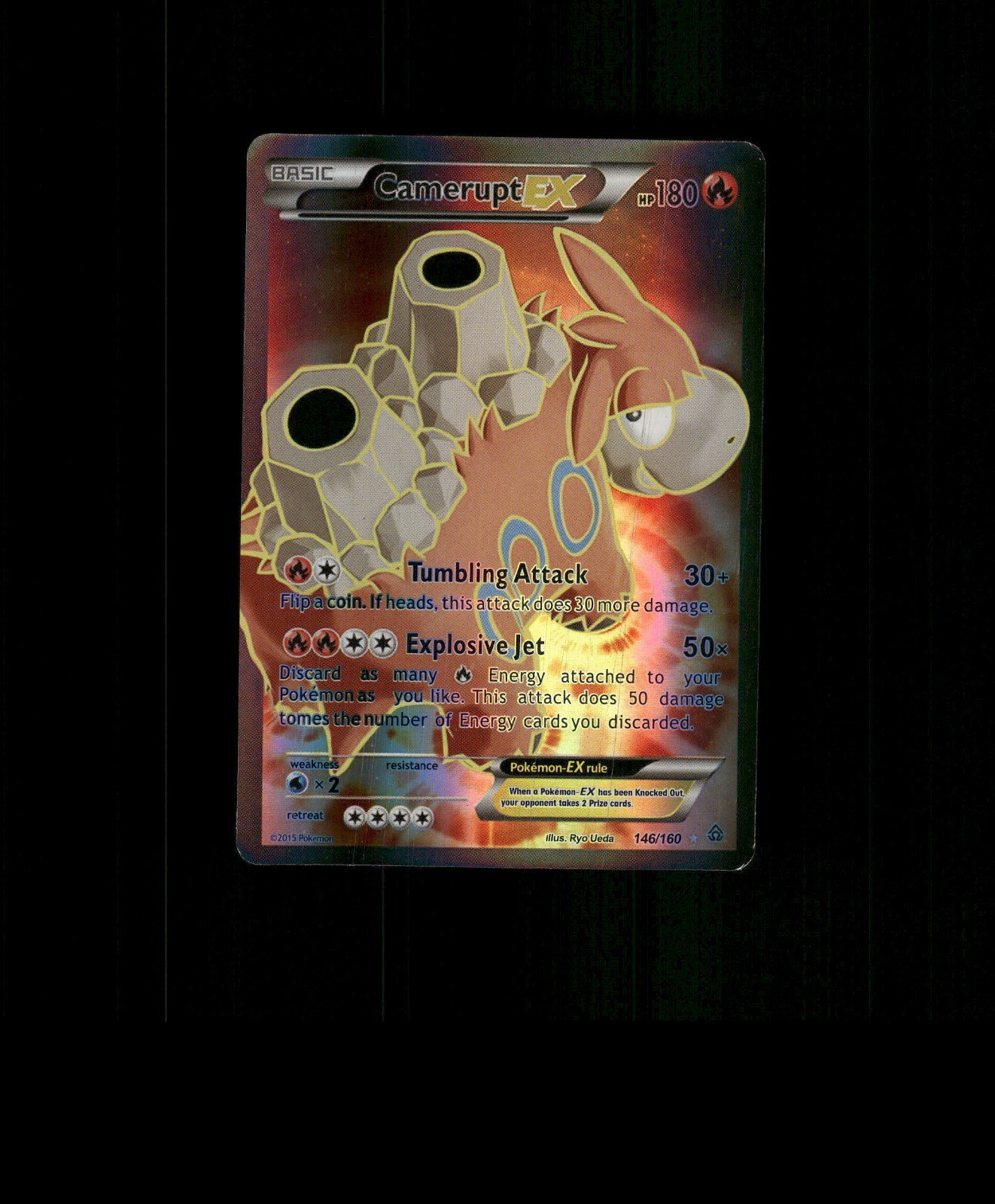 Fan-Art READ DESCRIPTION BELOW  HOLO Camerupt Card Camerupt Pokemon Card  p3