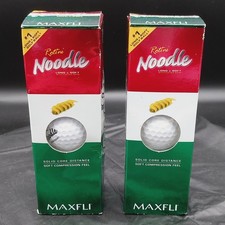 Maxfli Noodle Golf Balls Long  Soft Rotini 3-Pack Lot of 2 6 Balls 
