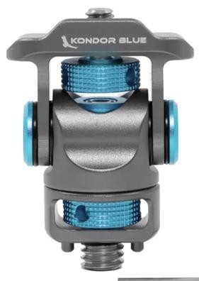 KONDOR BLUE | Swivel Tilt Monitor Mount with Arri Pin (Pan/Tilt) | 360° Swivel,1