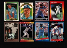 George Brett   1981 1987 1988 1989 1991 1992  Donruss Leaf Studio Baseball Cards
