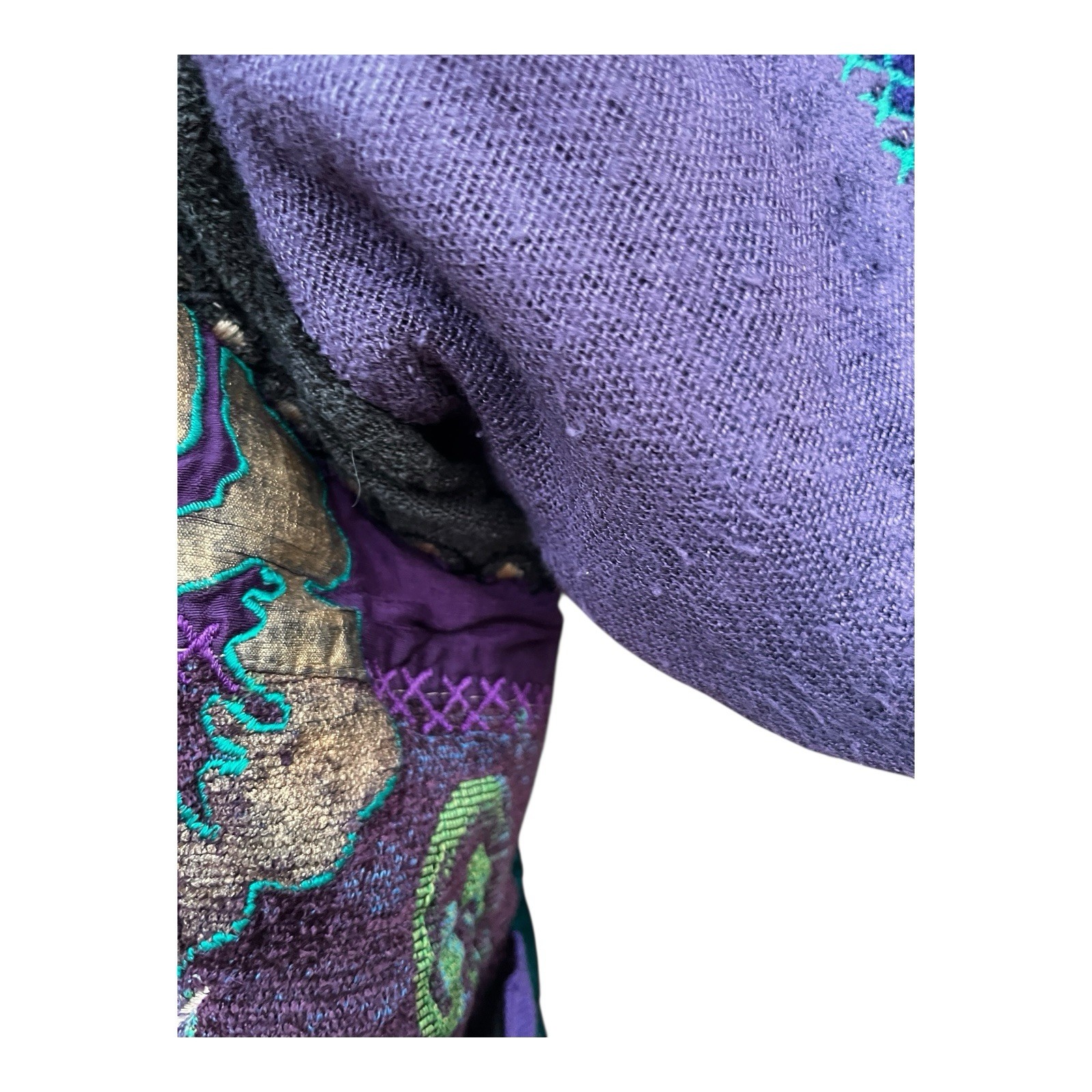 VTG Floral Tapestry Patchwork Jacket Lined Quilte… - image 4