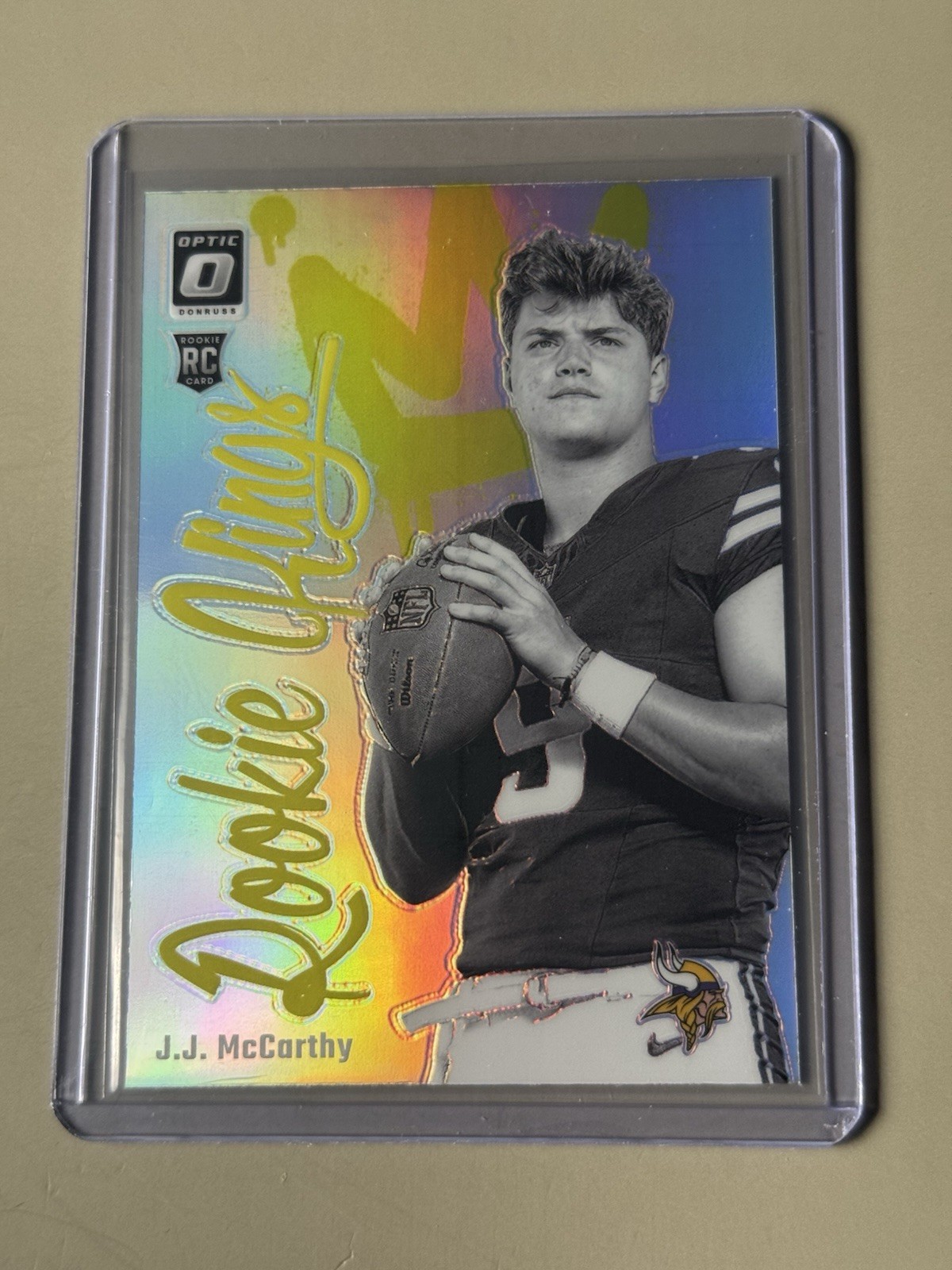 2024 Panini Donruss Optic Rookie Kings J.J. McCarthy #19 (RC) PRIZM Case Hit SSP