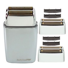 BaByliss PRO FOILFX02 Cordless Metal Double Foil Shaver and 2 Replacement Foil