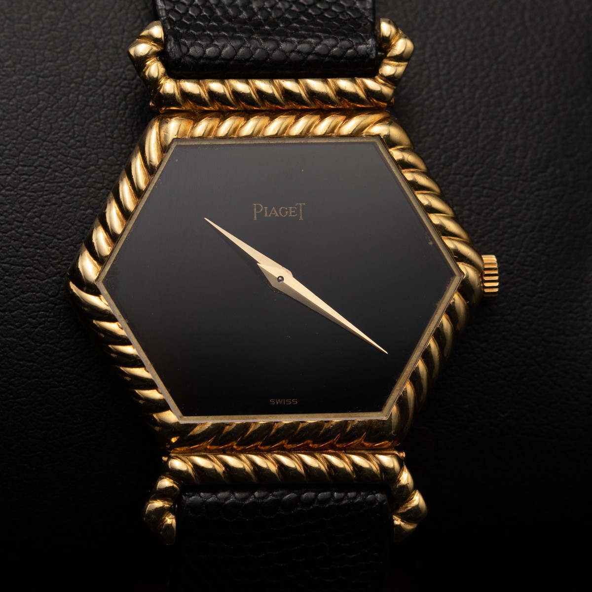 Piaget Watch Hexagonal Vintage 18K Yellow Gold 9559 D | eBay