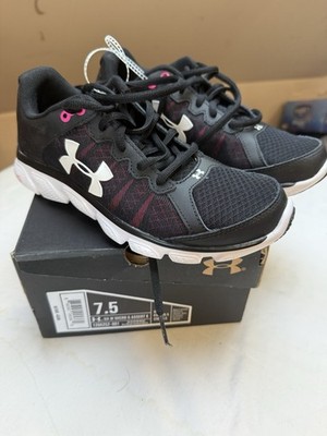 Under Armour Micro G Assert 6 Size 7.5 Brand New In Box Black Pink White Women s