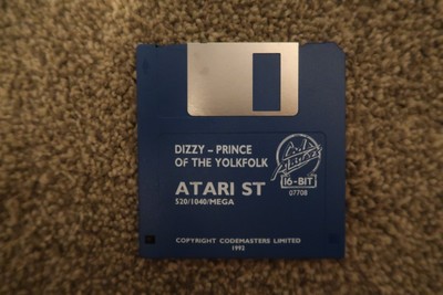 Dizzy Prince Of The Yolkfolk von Codemasters Atari ST Spiel getestet & funktionsfähig