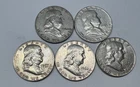 Lot # 1604 - Franklin Half Dollar - 90% Silver - 2.50 Face - Unknown Grade