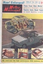 Motor Manual 1961 Feb Goggomobil Ford Falcon Holden FX FJ FE FC FB TR3 Lotus F1