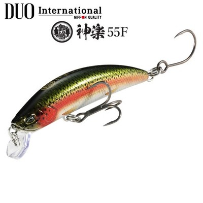 DUO Finesse Trout Fishing Floating Jerkbait Minnow Lure ONIMASU KAGURA 55F