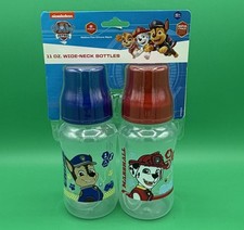 Paw Patrol 11 oz Wide Neck Bottles Set Of 2 BPA FREE New Sealed