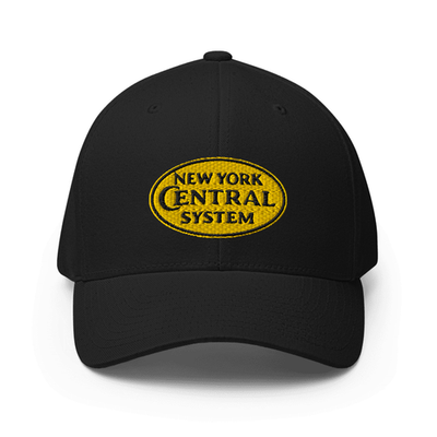 #ad New York Central System Logo Inspired Embroidered Closed Back Structured Cap $29.96