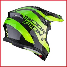 CASCO HELMET DA MOTO CROSS MOTARD ENDURO QUAD SCORPION VX16 AIR SOUL -BLACK_GRN