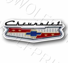 Chevrolet Vintage Style 4.8 Wide Sticker Decal Chevy