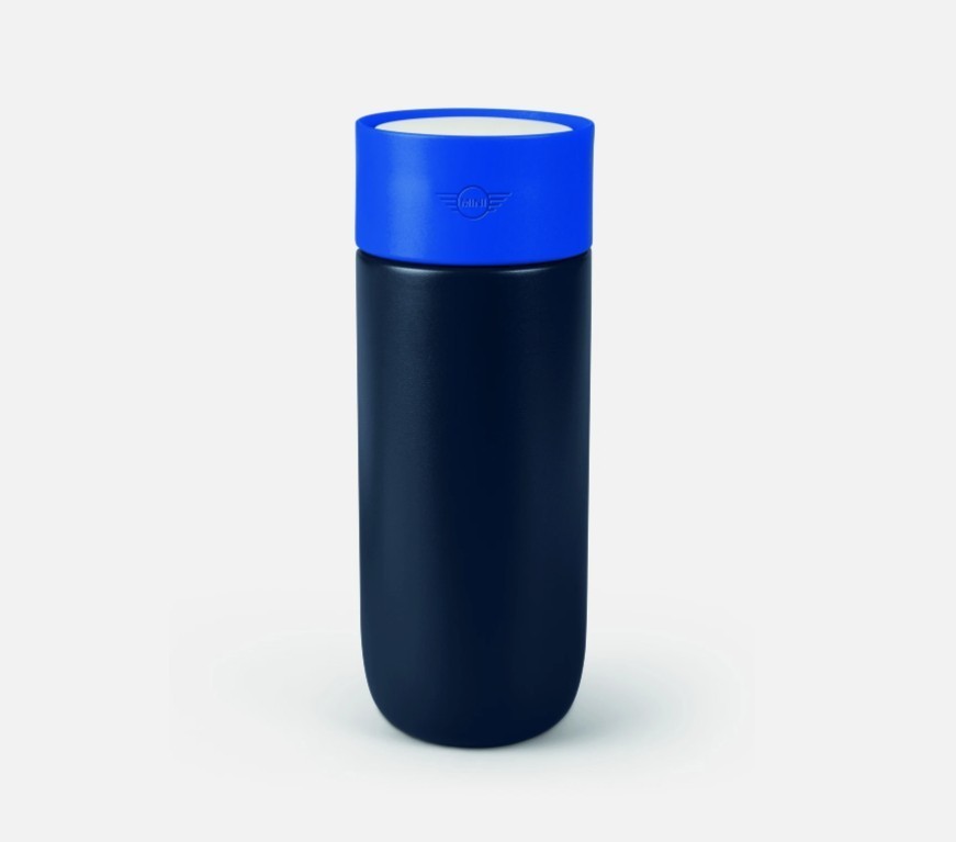 Genuine MINI Insulated Travel Mug 500ml Indigo/Blazing Blue/White 80285B32108