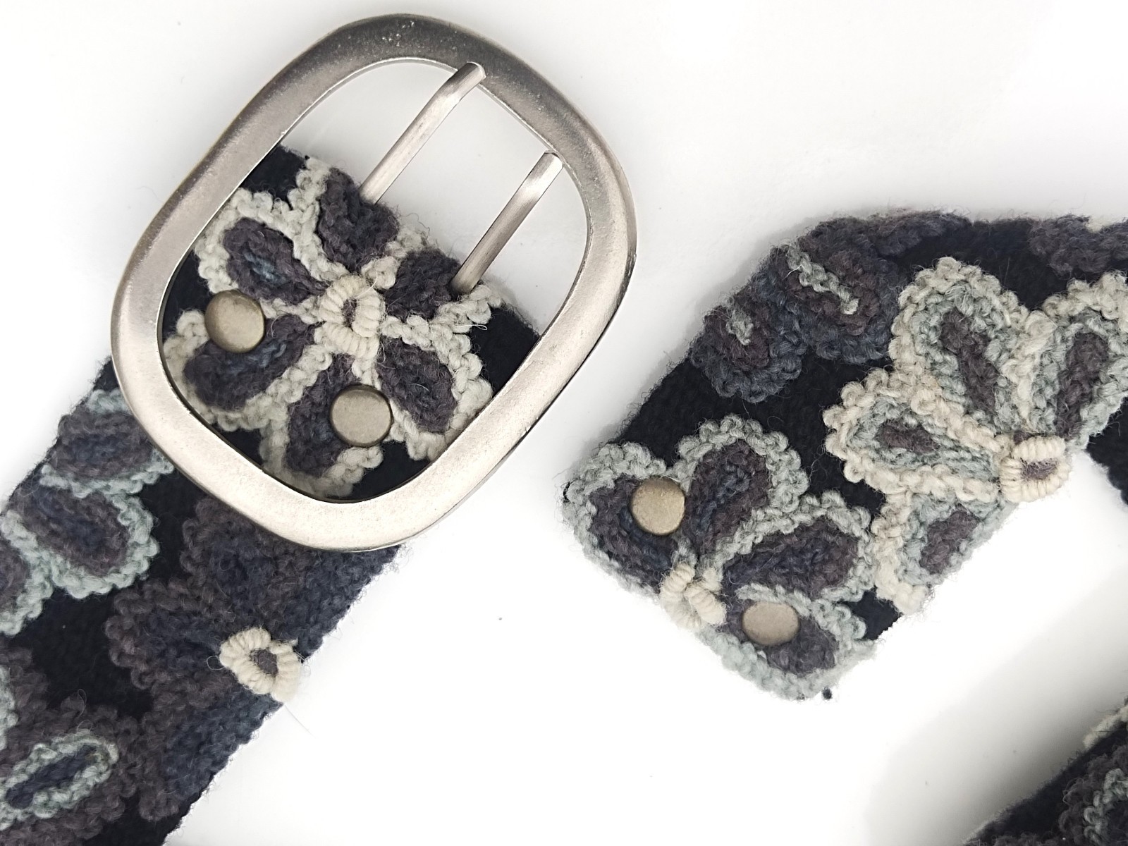 belts for women Wool embroidered peru belt, Beautiful Floral