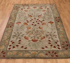 Multi Adeline Hand tufted floral wool area ru...