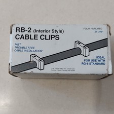 Telecrafter  RB-2 Interior Cable Clips 0.276in White Plastic 400 Pack