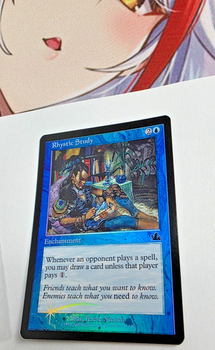 MTG 2000 Foil Rhystic Study NM MINT Retro Prophecy Regular 45