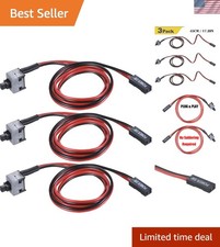 3 Pack 2 Pin SW PC Desktop Power Cable On/Off Push Button ATX Computer Switch...