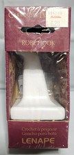 Carrousel Lenape Robe Hook White Porcelain Made In USA # 423 NOS