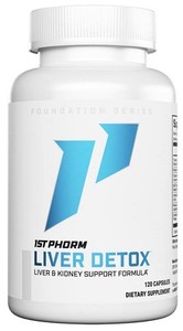 1st Phorm Liver & Kidney Support Turmeric Milk Thistle 120 Capsules