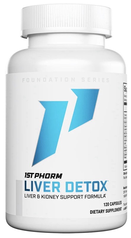 1st Phorm Liver & Kidney Support Turmeric Milk Thistle 120 Capsules