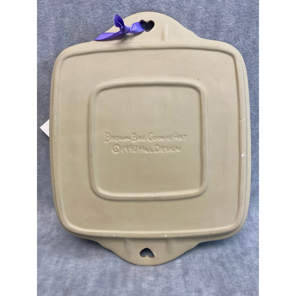 Libro de recetas molde galletas pan corto diseño colina arte galleta bolso marrón vintage 1990 Foto 3 de 4