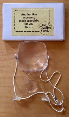 Crafters Around The Neck Hanging Magnifying Glass for Cross-Stitch & Needlework