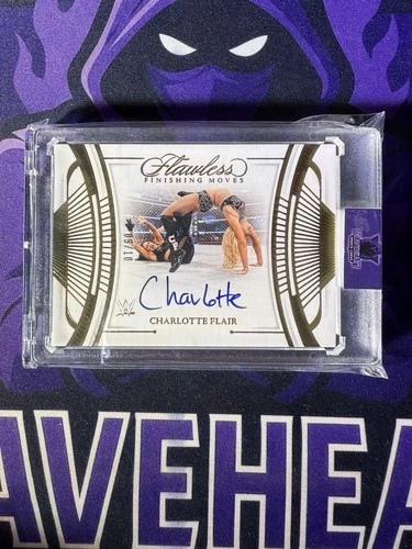 2024 Panini Flawless WWE Charlotte Flair Gold Finishing Moves #9/10
