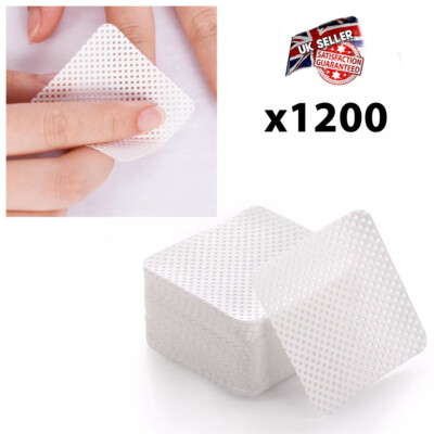 1200 MELTBLOWN NAGELTÜCHER KUNST GEL ACRYL POLIERENTFERNER BAUMWOLLE FUSSELFREIE NÄGEL