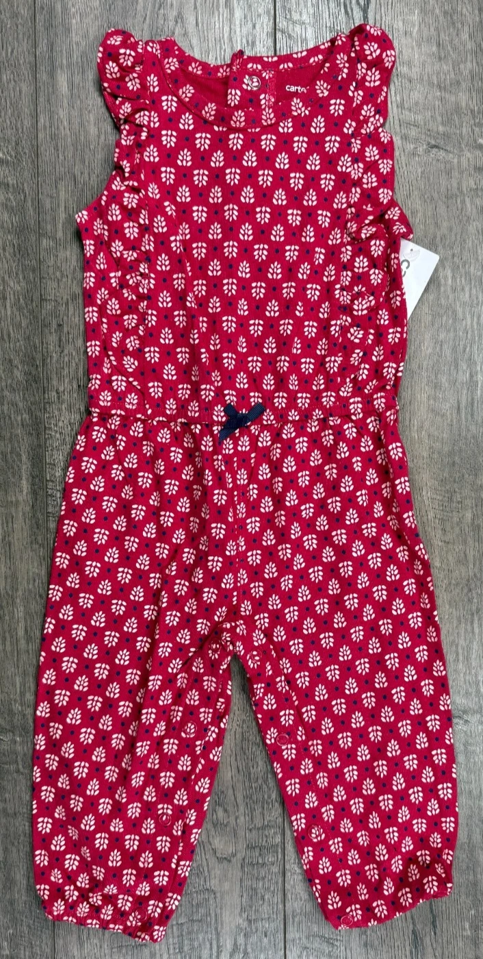 Baby Girl Clothes New Carter's 9 Month Dark Red Outfit