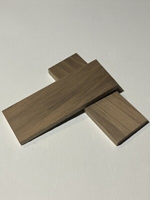 2 Piece Walnut Knife Handle Scales Lumber Blank Bookmatched 130x46x9mm #41