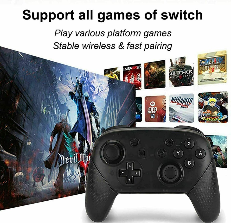 Pro Wireless Game Controller Gamepad Joystick Remote For Nintendo ...